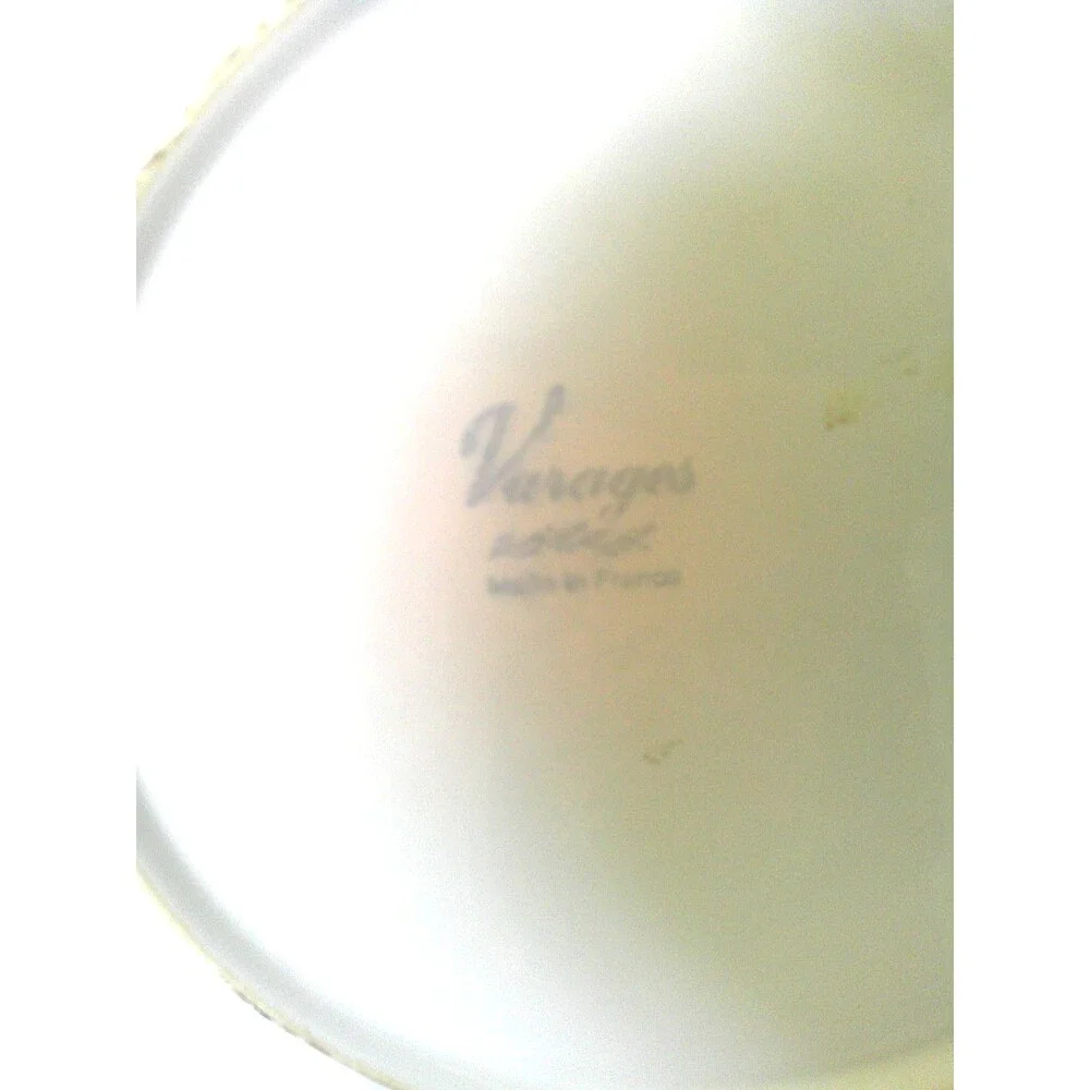 Varagas Vieux Provence Green Trim 11” Dinner Plate Botanical Print
